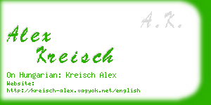 alex kreisch business card